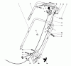 Toro 16880 - Lawnmower, 1981 (1000001-1999999) Ersatzteile HANDLE ASSEMBLY (MODEL NO. 16890)