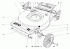 Toro 16930 - Lawnmower, 1980 (0000001-0999999) Ersatzteile MOWER HOUSING (MODEL NO. 16940)