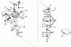 Toro 17201 - Whirlwind Lawnmower, 1969 (9000001-9999999) Ersatzteile CARBURETOR NO. 631242