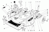 Toro 18005 - Lawnmower, 1981 (1000001-1999999) Ersatzteile HOUSING ASSEMBLY (MODEL 18005)