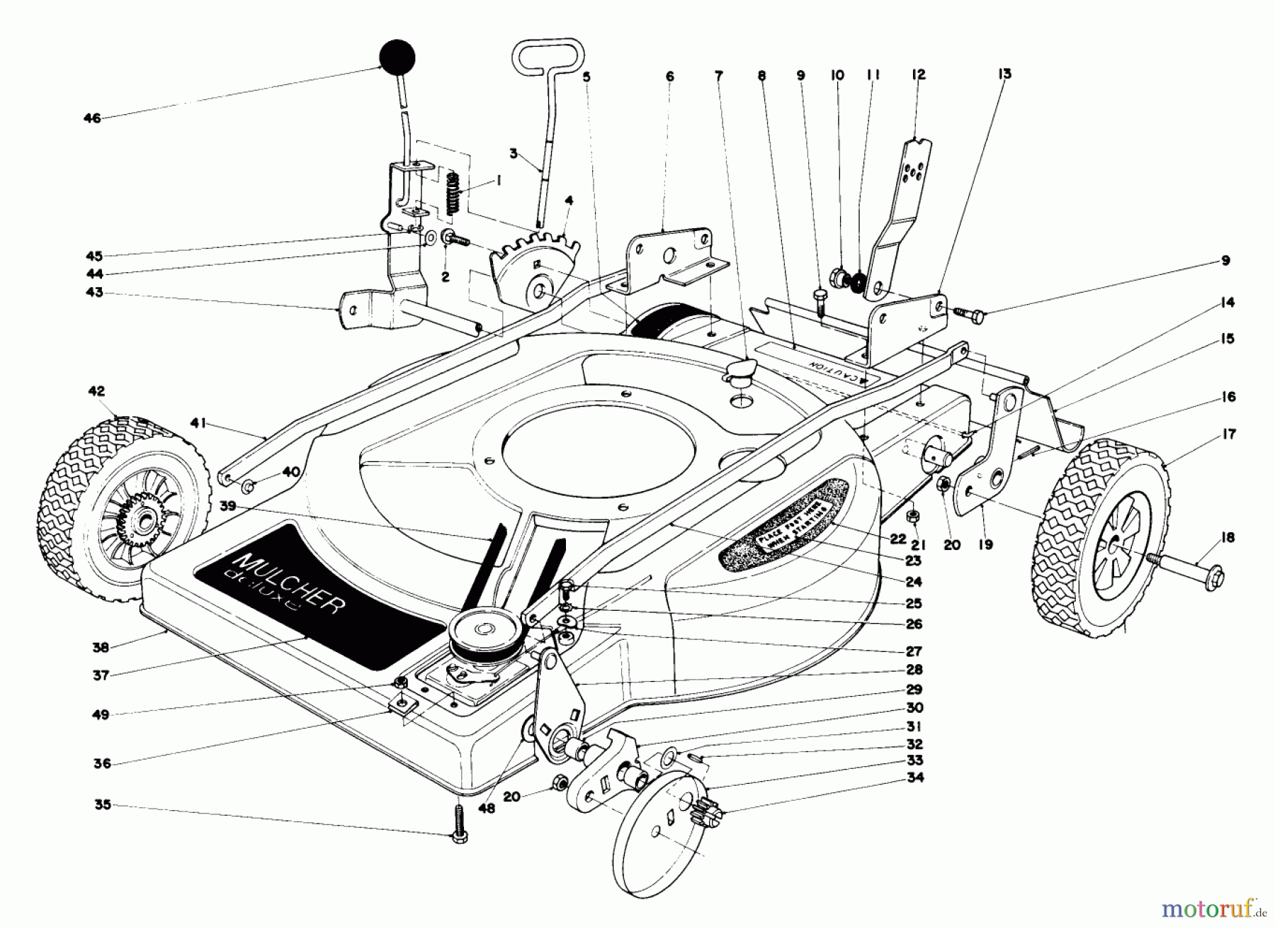  Toro Neu Mowers, Walk-Behind Seite 1 18060 - Toro Lawnmower, 1978 (8000001-8999999) HOUSING ASSEMBLY MODEL 18060