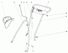 Toro 18215 - Whirlwind Lawnmower, 1970 (0000001-0999999) Ersatzteile HANDLE ASSEMBLY