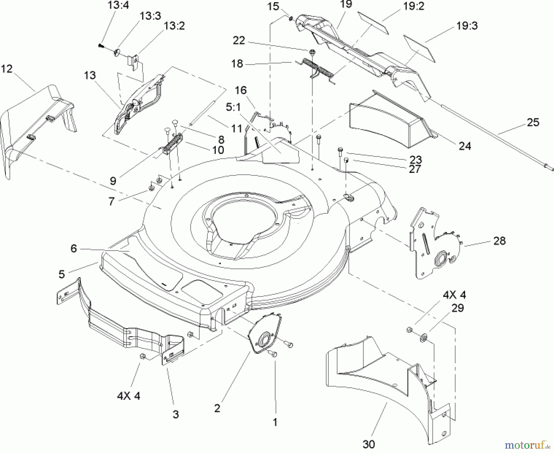 Toro Neu Mowers, Walk-Behind Seite 1 20003 - Toro 22