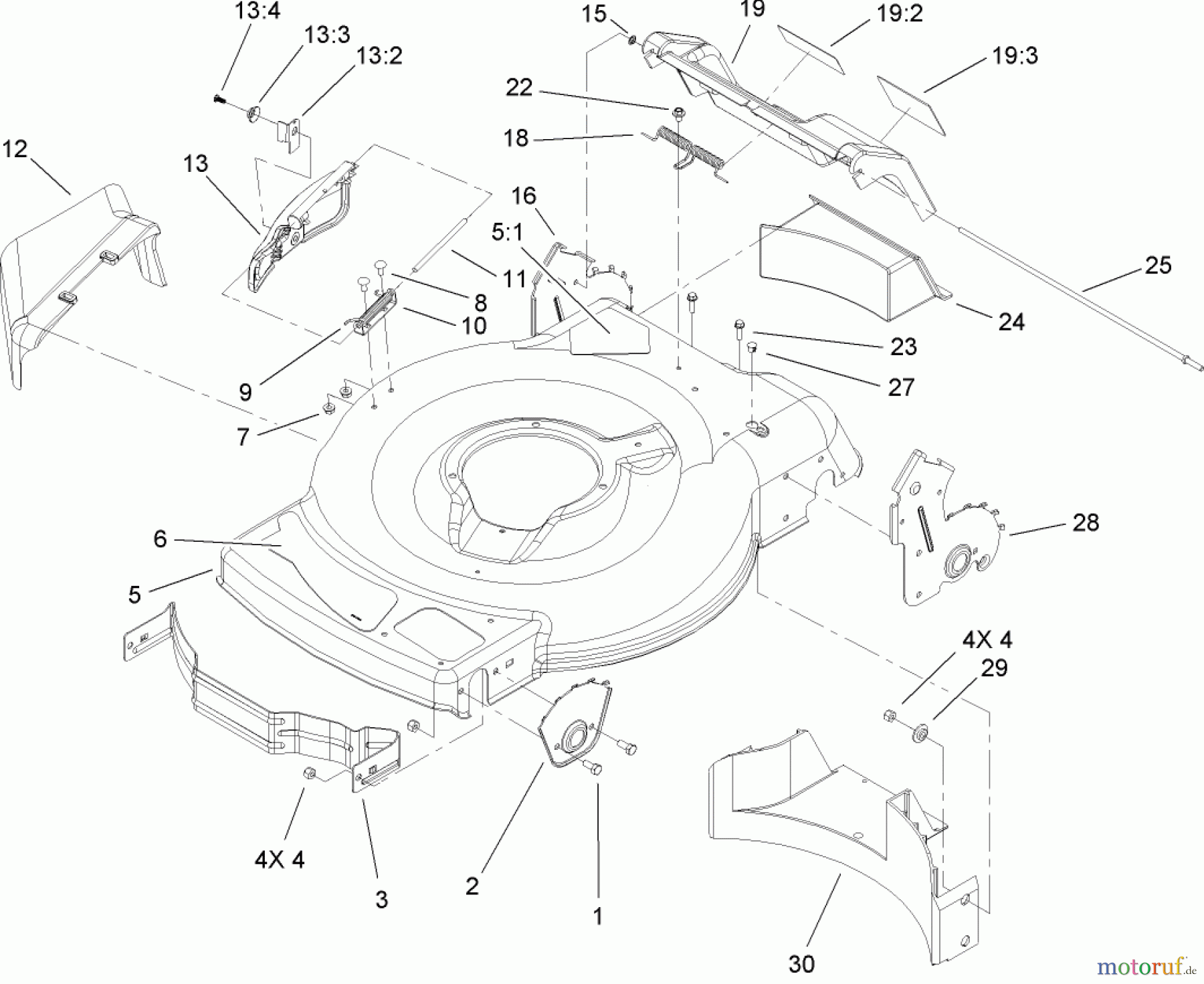 Toro Neu Mowers, Walk-Behind Seite 1 20003 - Toro 22