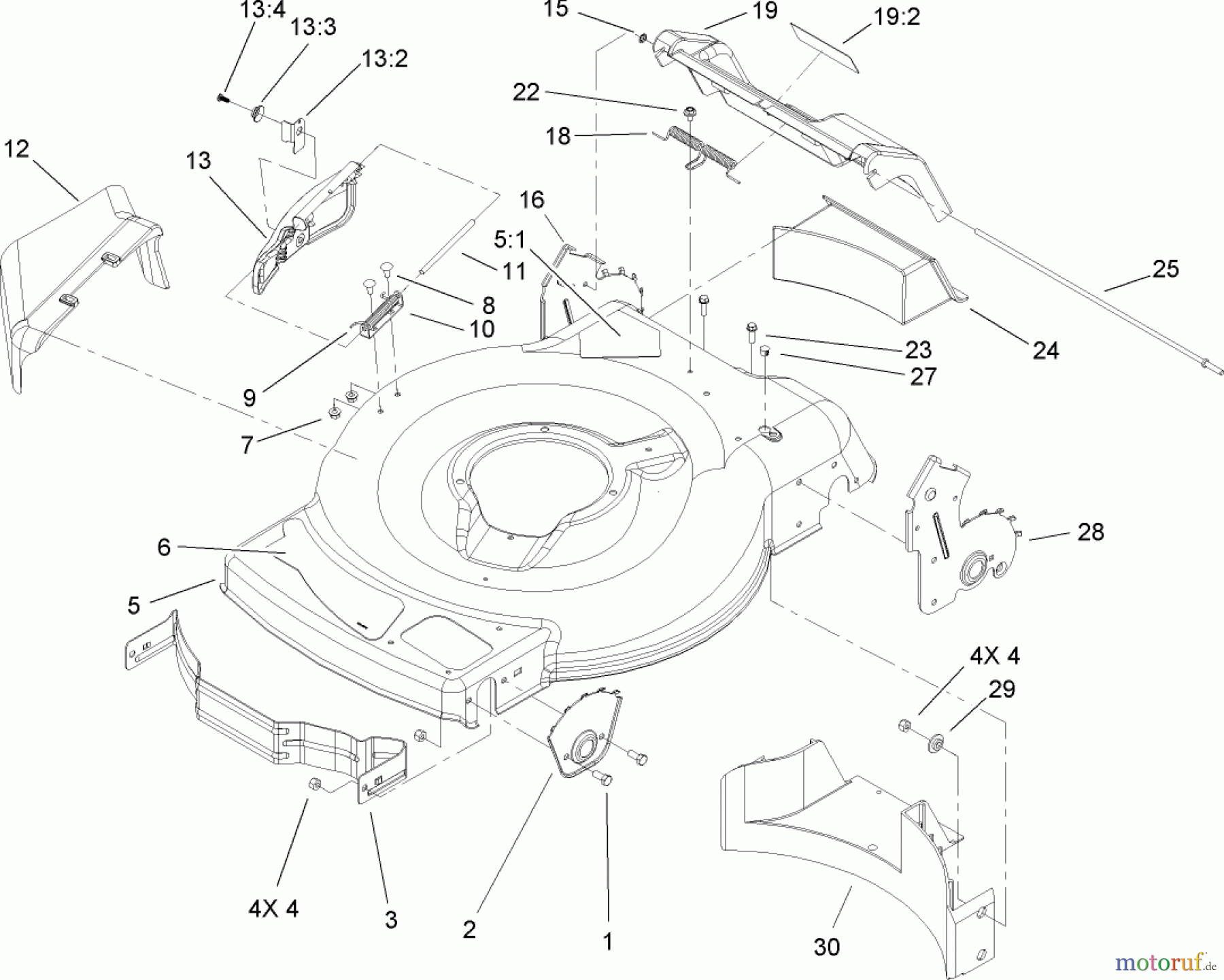  Toro Neu Mowers, Walk-Behind Seite 1 20008 - Toro 22