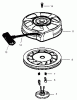 Toro 20009 - 22" Recycler Lawnmower, 2002 (220000001-220999999) Ersatzteile RECOIL STARTER NO. 590739 TECUMSEH-LEV120-361541B