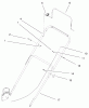 Toro 20010 (R-21P) - Recycler Mower, R-21P, 1999 (9900001-9999999) Ersatzteile HANDLE & CONTROLS ASSEMBLY