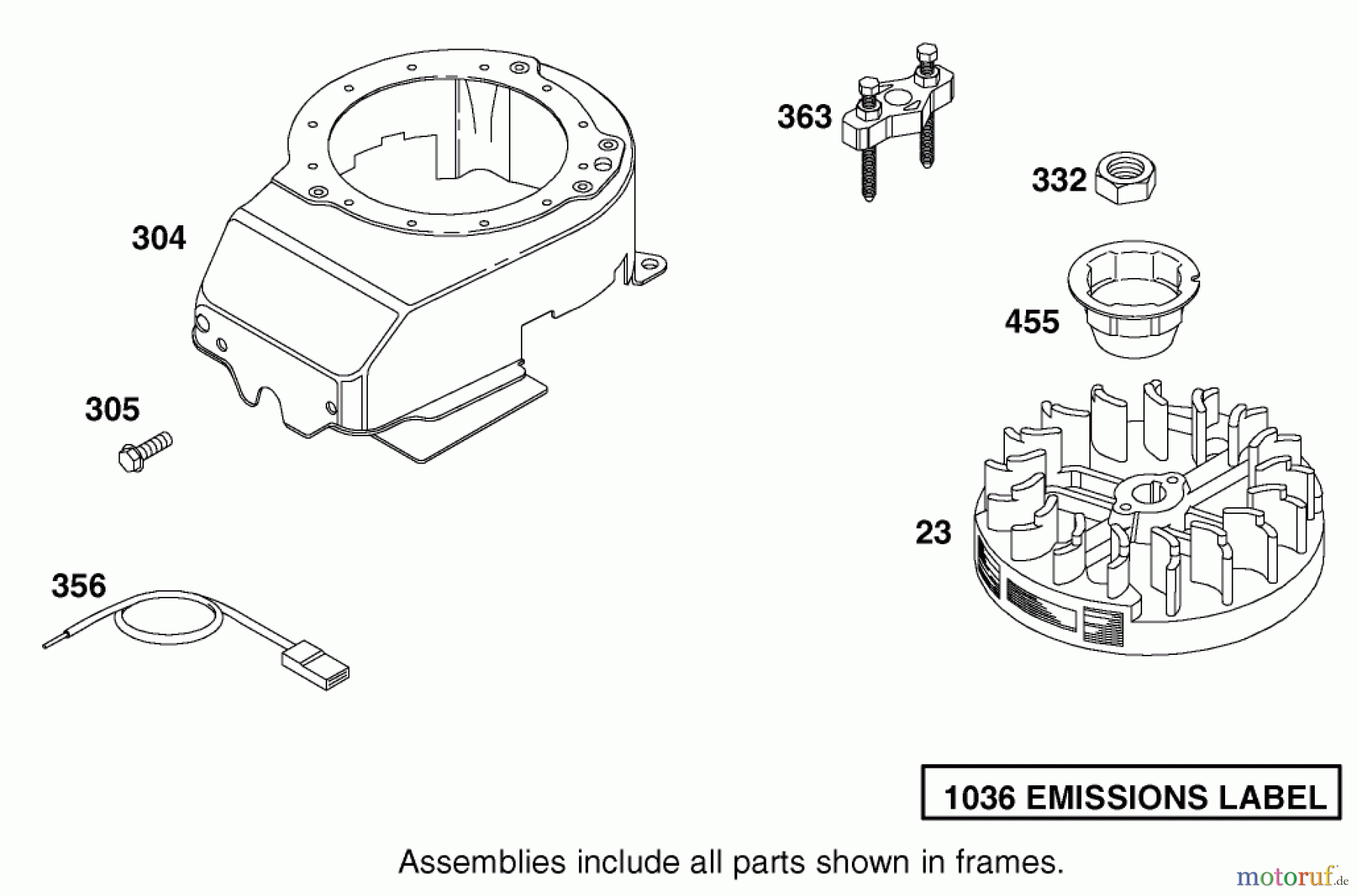 Toro Neu Mowers, Walk-Behind Seite 1 20010 (R-21P) - Toro Recycler Mower, R-21P, 2001 (210000001-210999999) BLOWER HOUSING ASSEMBLY BRIGGS AND STRATTON MODEL 12H802-1776-B1