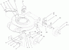 Toro 20010 (R-21P) - Recycler Mower, R-21P, 2001 (210000001-210999999) Ersatzteile HOUSING, HANDLE BRACKETS, AND WHEEL ASSEMBLY