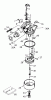 Toro 20012 - 22" Recycler Lawnmower, 2002 (220000001-220300000) Ersatzteile CARBURETOR NO. 640303 TECUMSEH-LEV120-361541B