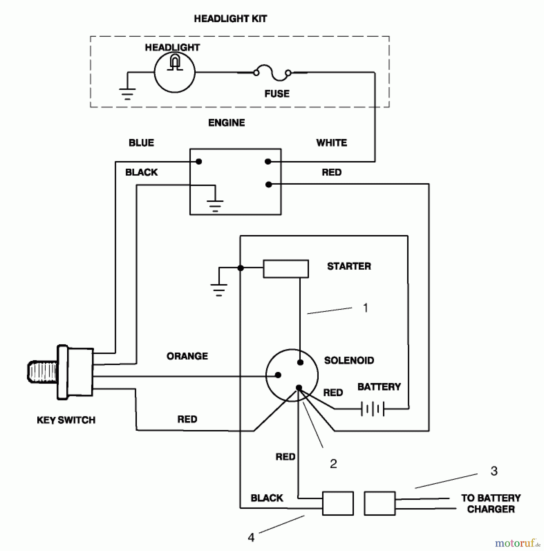 Toro Neu Accessories, Snow 93-8040 - Toro Electric Start Kit, 12 VDC, Tecumseh Power Shift Snowthrower ELECTRIC SCHEMATIC