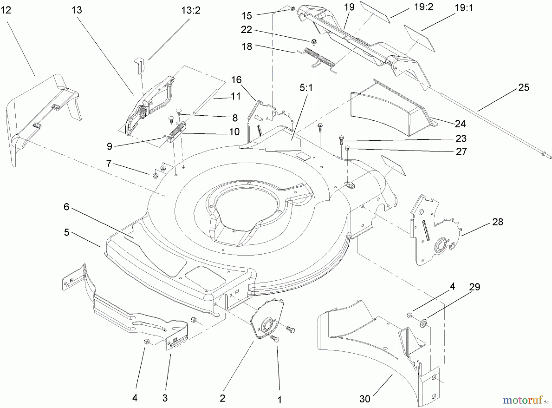  Toro Neu Mowers, Walk-Behind Seite 1 20017 - Toro 22