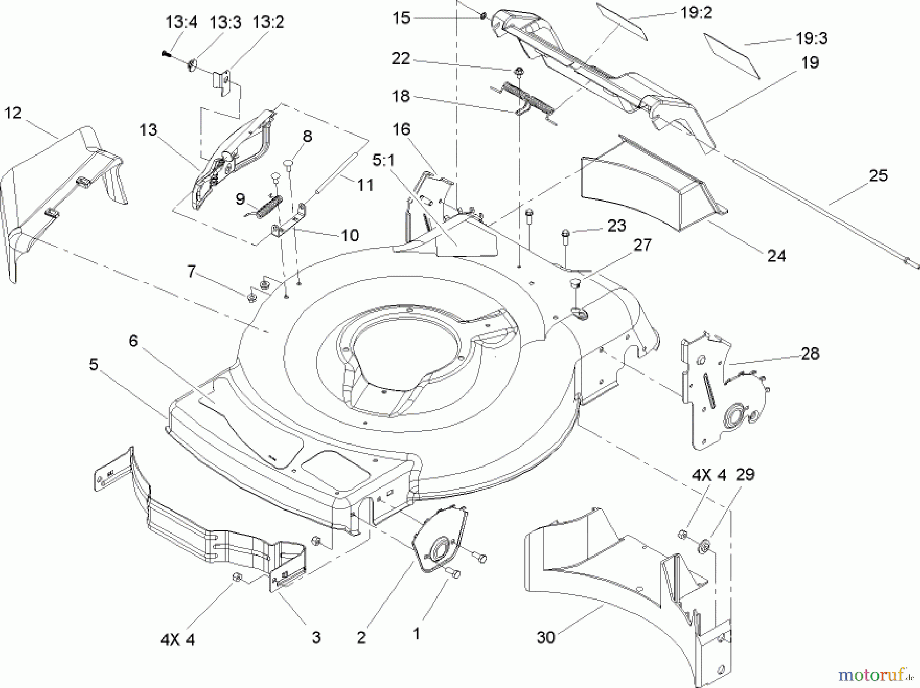 Toro Neu Mowers, Walk-Behind Seite 1 20013 - Toro 22