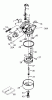 Toro 20018 - 22" Recycler Lawnmower, 2002 (220000001-220300000) Ersatzteile CARBURETOR ASSEMBLY NO. 640303 TECUMSEH MODEL LEV120-361561B