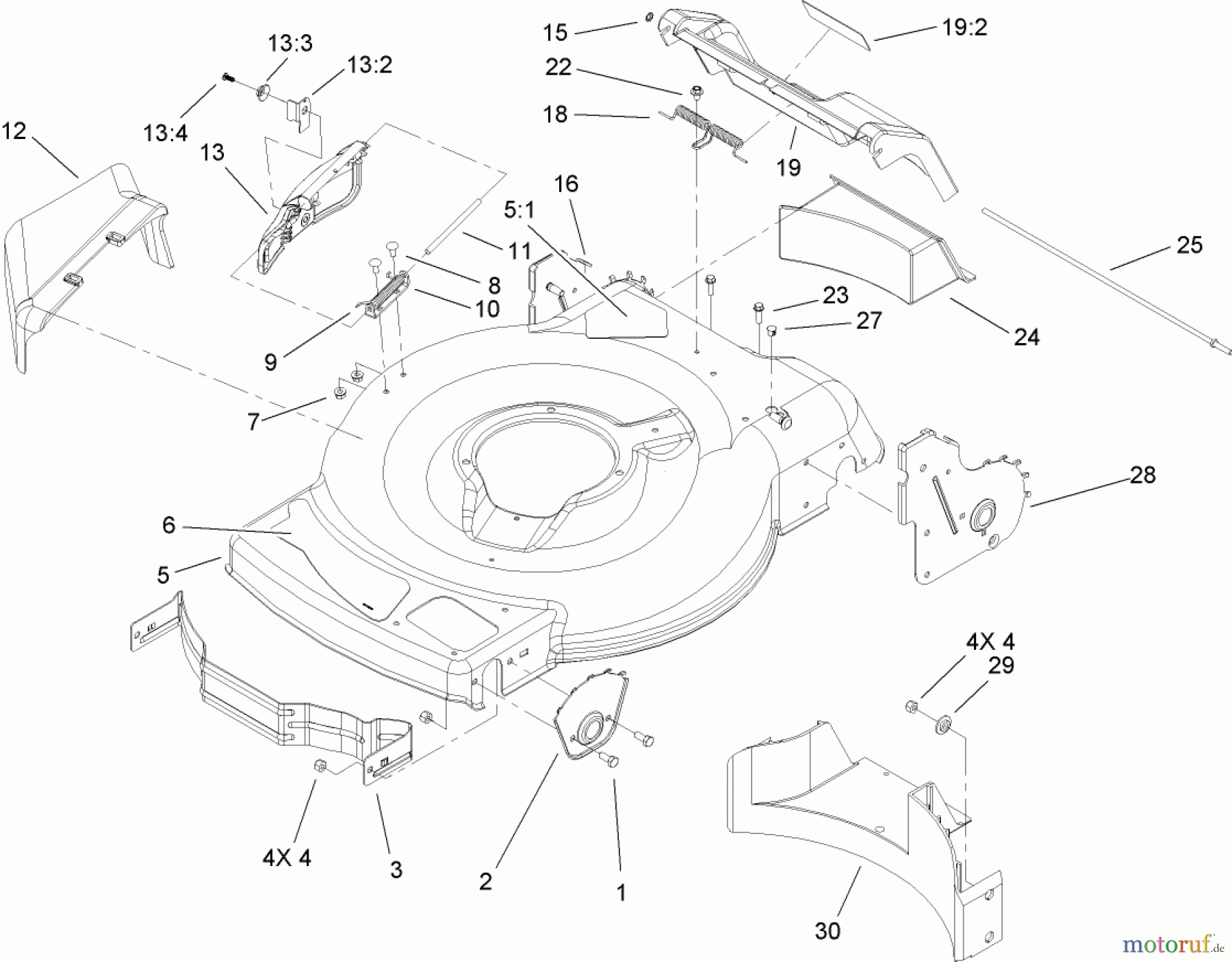  Toro Neu Mowers, Walk-Behind Seite 1 20016 - Toro 22