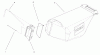 Toro 20020 (R-21S1) - Recycler Mower, R-21S1, 2001 (210000001-210999999) Ersatzteile GRASS BAG ASSEMBLY (MODEL 20021 ONLY)