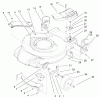 Toro 20020 (R-21S1) - Recycler Mower, R-21S1, 2001 (210000001-210999999) Ersatzteile HOUSING & HANDLE BRACKET ASSEMBLY