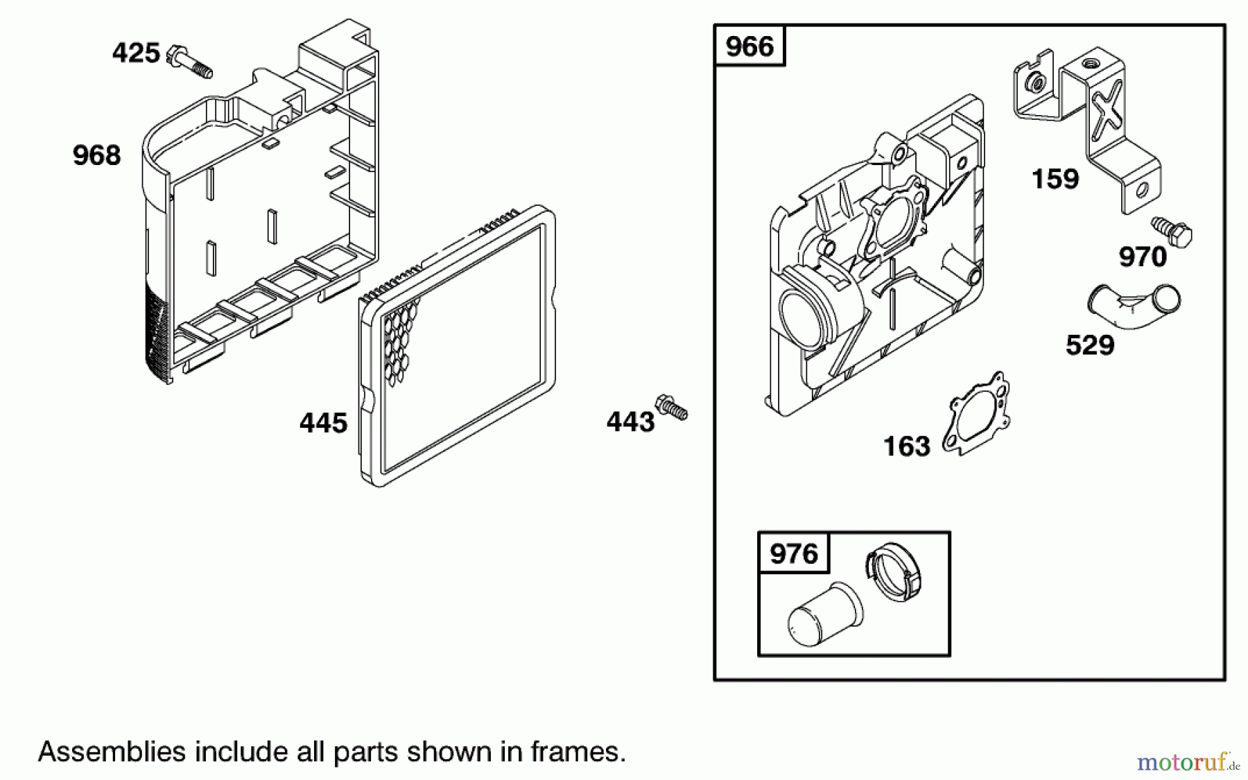  Toro Neu Mowers, Walk-Behind Seite 1 20022 (R-21S) - Toro Recycler Mower, R-21S, 2001 (210000001-210999999) ENGINE BRIGGS & STRATTON MODEL 12H802-1776-B1 #5