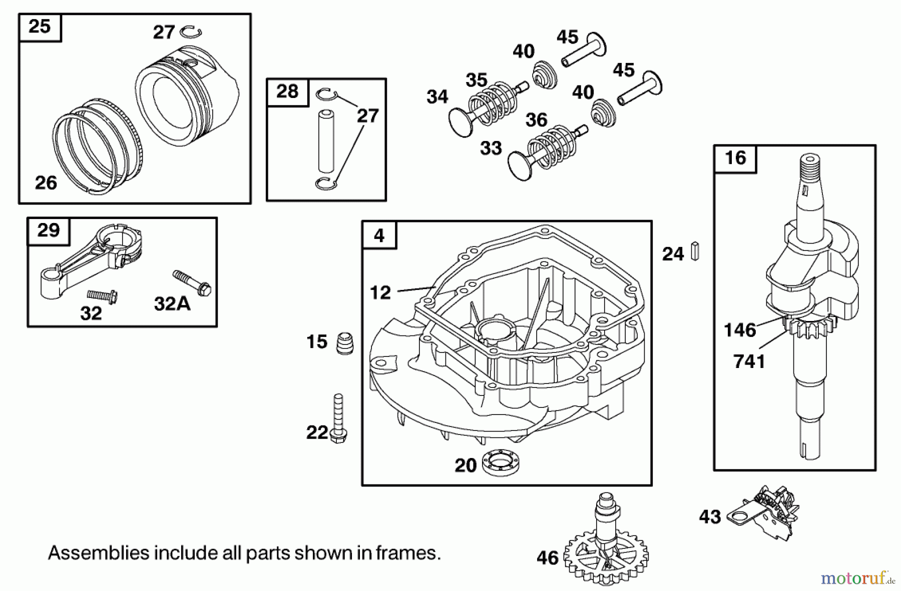 Toro Neu Mowers, Walk-Behind Seite 1 20025 - Toro Recycler Mower, 2001 (210000001-210999999) ENGINE BRIGGS & STRATTON MODEL 12J802-2369-B1 #2
