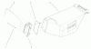 Toro 20025 - Recycler Mower, 2001 (210000001-210999999) Ersatzteile GRASS BAG ASSEMBLY PART NO. 98-2699