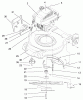 Toro 20027 (R-21OSB) - Recycler Mower, R-21OSB, 2000 (200000001-200999999) Ersatzteile ENGINE & BLADE ASSEMBLY