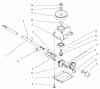Toro 20027 (R-21OSB) - Recycler Mower, R-21OSB, 2000 (200000001-200999999) Ersatzteile GEAR CASE ASSEMBLY