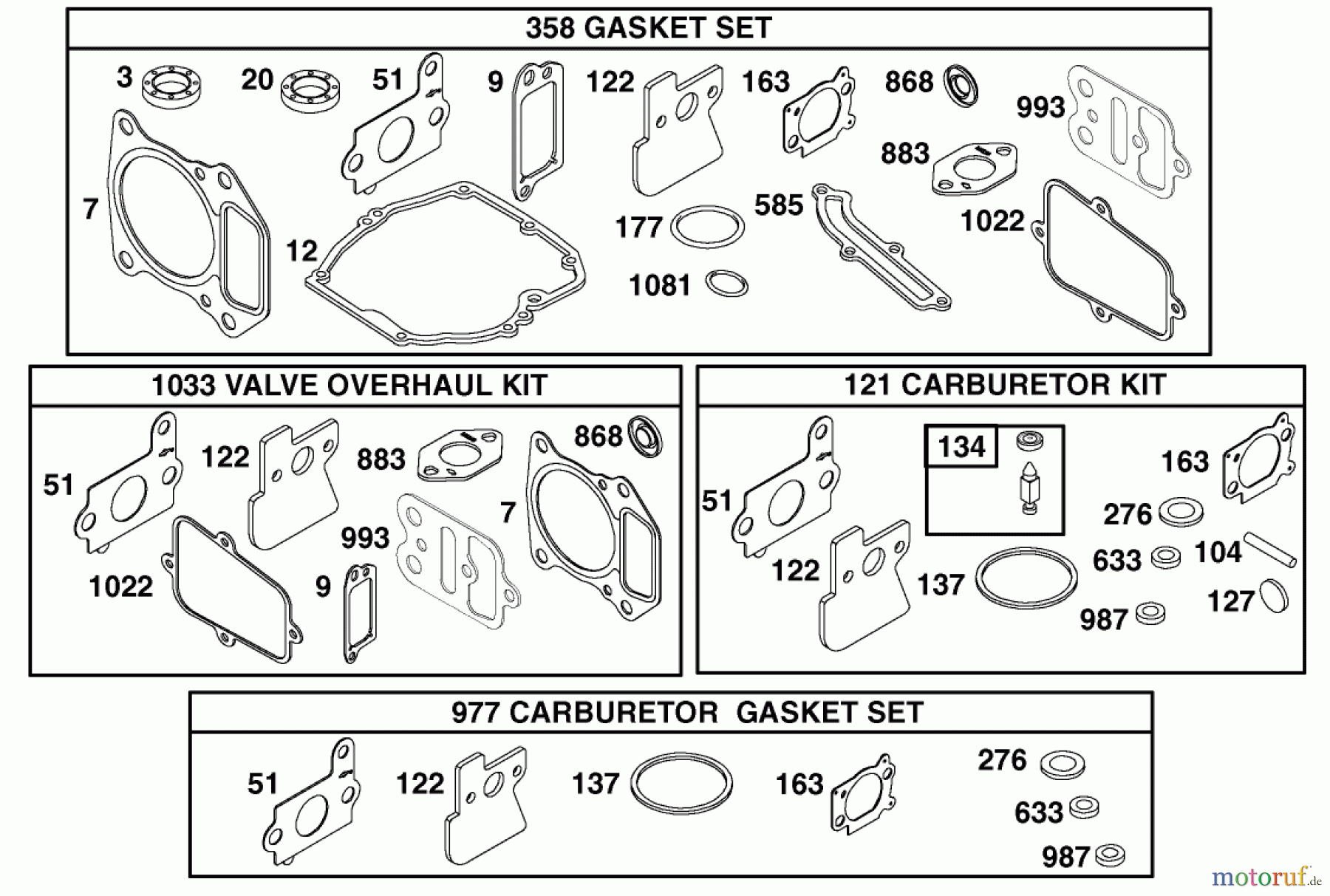 Toro Neu Mowers, Walk-Behind Seite 1 20027 (R-21OSB) - Toro Recycler Mower, R-21OSB, 2001 (210000001-210999999) ENGINE BRIGGS & STRATTON MODEL 122602-0150-E1 #10