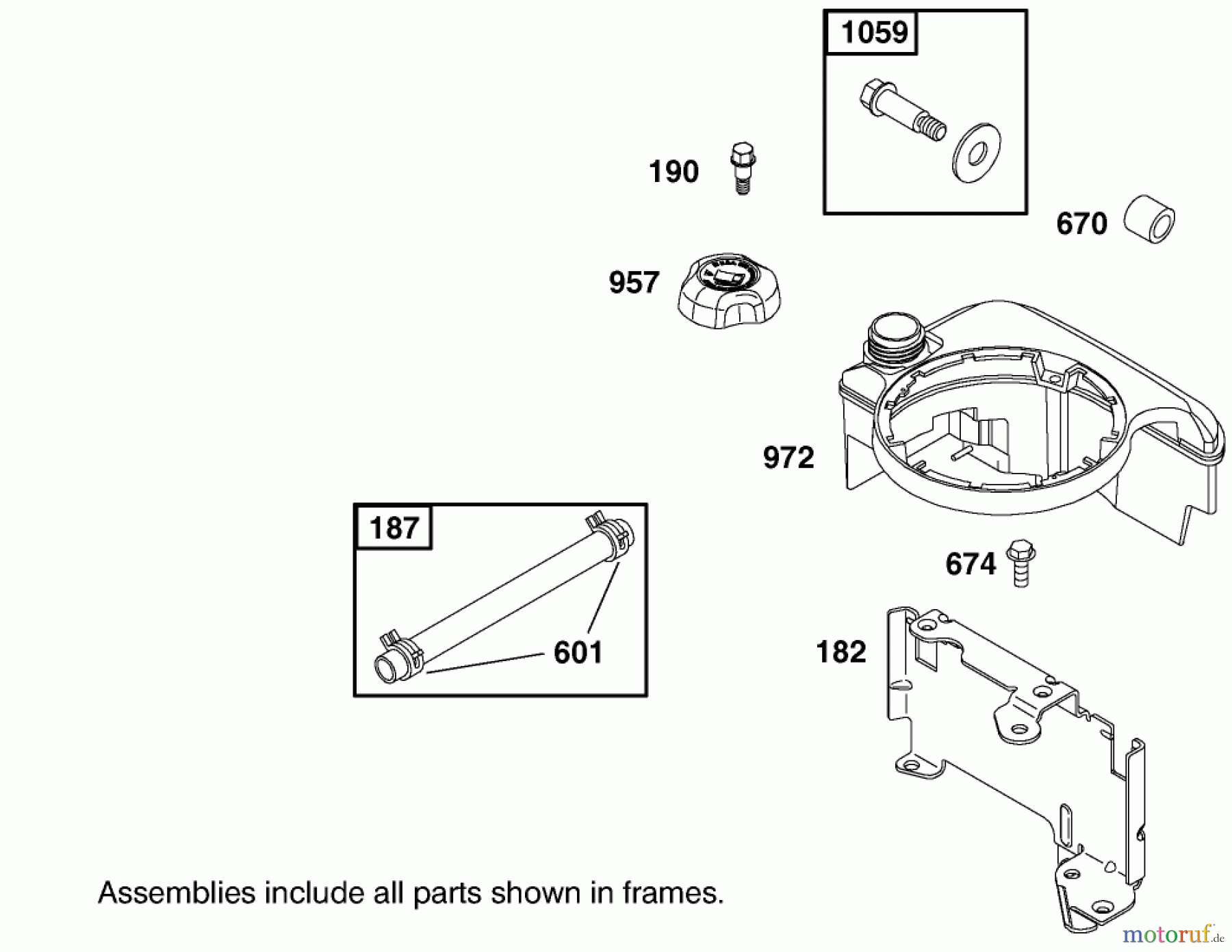 Toro Neu Mowers, Walk-Behind Seite 1 20027 (R-21OSB) - Toro Recycler Mower, R-21OSB, 2001 (210000001-210999999) ENGINE BRIGGS & STRATTON MODEL 122602-0150-E1 #7
