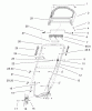 Toro 20027 (R-21OSB) - Recycler Mower, R-21OSB, 2001 (210000001-210999999) Ersatzteile HANDLE ASSEMBLY