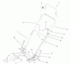 Toro 20030 (SR-21P) - Super Recycler Mower, SR-21P, 2000 (200000001-200999999) Ersatzteile HANDLE & CONTROLS ASSEMBLY