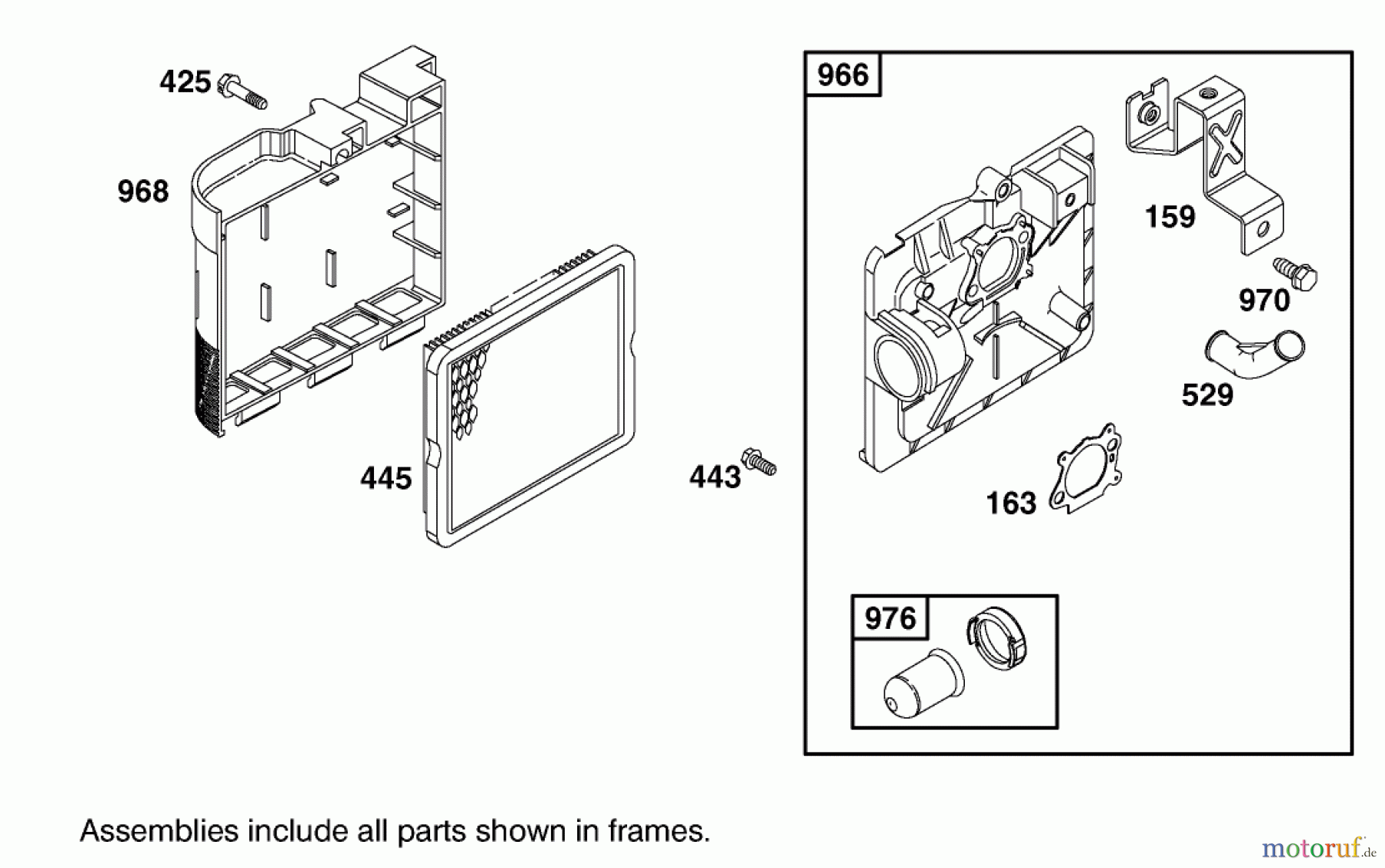  Toro Neu Mowers, Walk-Behind Seite 1 20030 (SR-21P) - Toro Super Recycler Mower, SR-21P, 2001 (210000001-210999999) AIR CLEANER ASSEMBLY BRIGGS AND STRATTON MODEL 12H802-1776-B1
