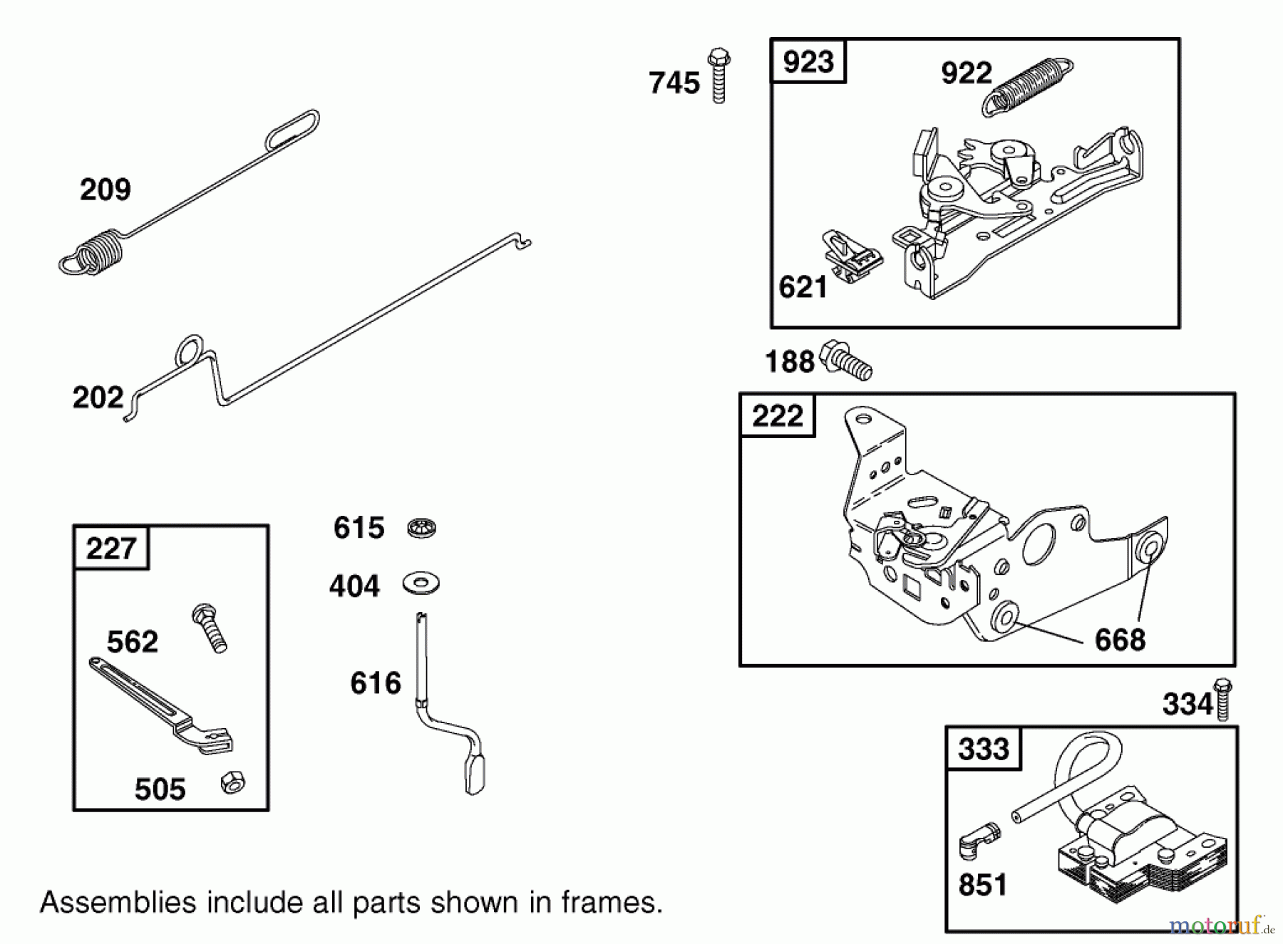 Toro Neu Mowers, Walk-Behind Seite 1 20030 (SR-21P) - Toro Super Recycler Mower, SR-21P, 2001 (210000001-210999999) GOVERNOR ASSEMBLY BRIGGS AND STRATTON MODEL 12H802-1776-B1