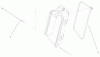 Toro 20035 (R-21SE) - Recycler Mower, R-21SE, 2001 (210000001-210999999) Ersatzteile BAG CHUTE ASSEMBLY PART NO. 104-7951