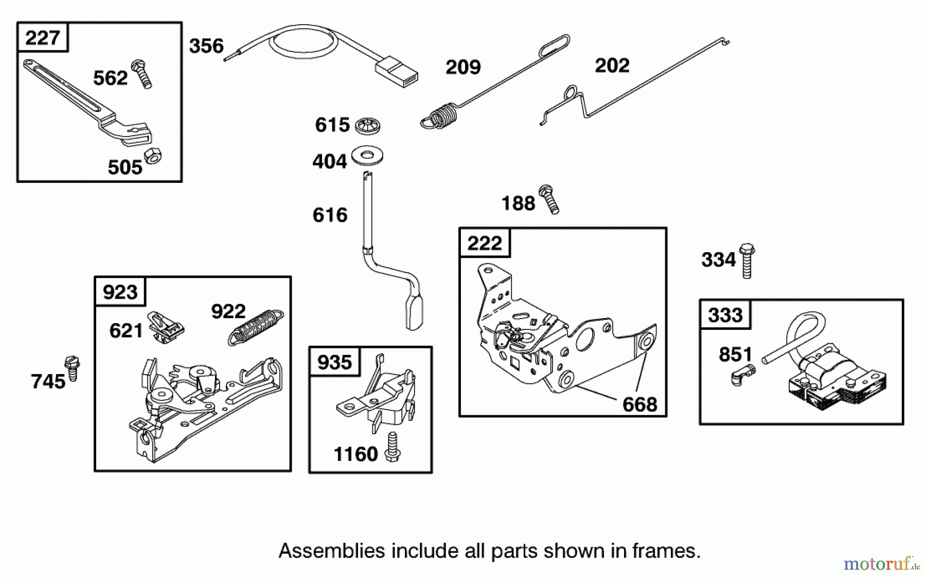 Toro Neu Mowers, Walk-Behind Seite 1 20035 (R-21SE) - Toro Recycler Mower, R-21SE, 2001 (210000001-210999999) ENGINE BRIGGS & STRATTON MODEL 12J805-2370-B1 #4