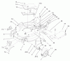 Toro 20037 - Super Recycler Mower with Bag, 2002 (220000001-220999999) Ersatzteile HOUSING AND WHEEL ASSEMBLY