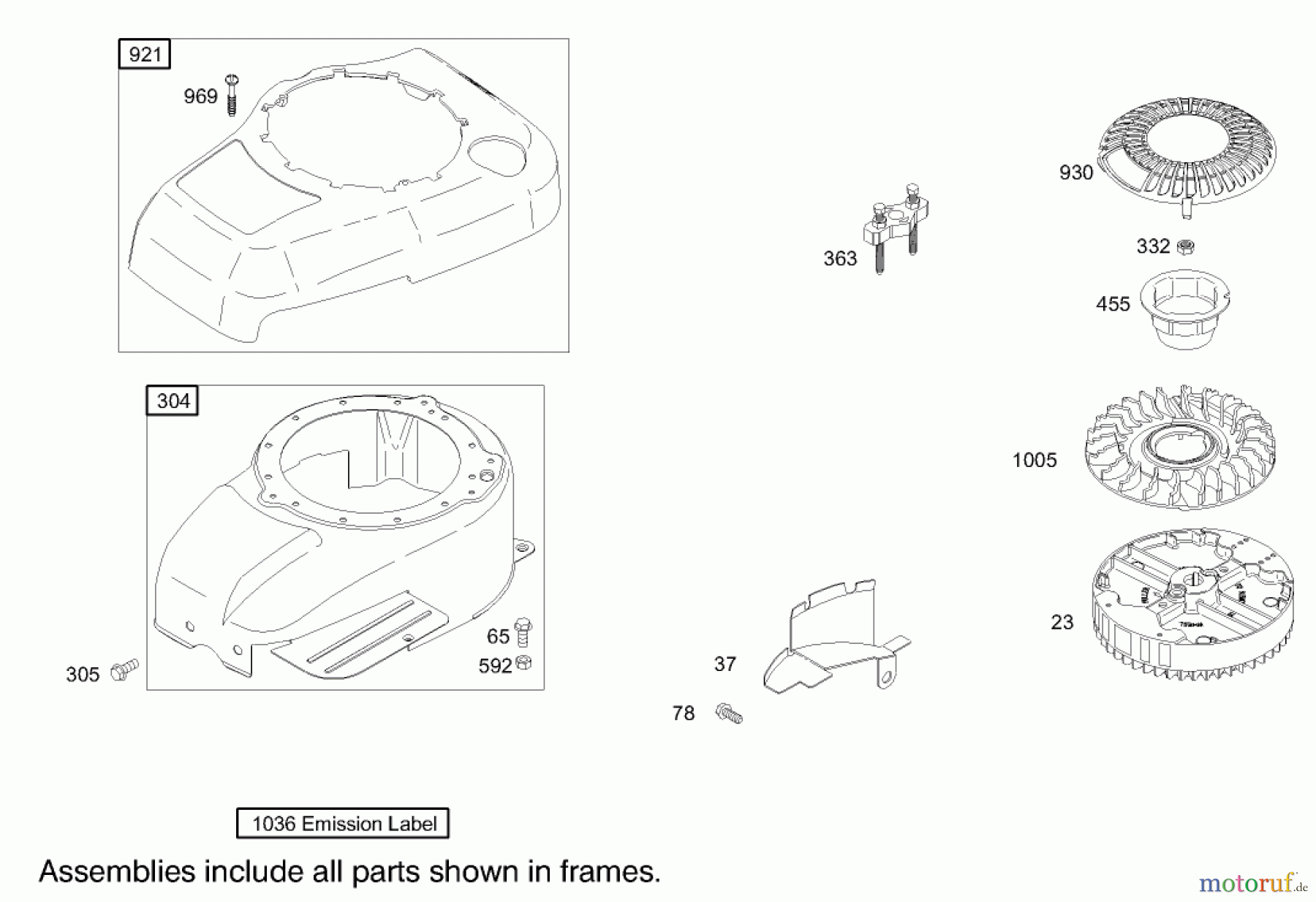 Toro Neu Mowers, Walk-Behind Seite 1 20038 - Toro Super Recycler Mower with Bag, 2003 (230000001-230999999) BLOWER HOUSING ASSEMBLY BRIGGS AND STRATTON MODEL 122602-0111-E1