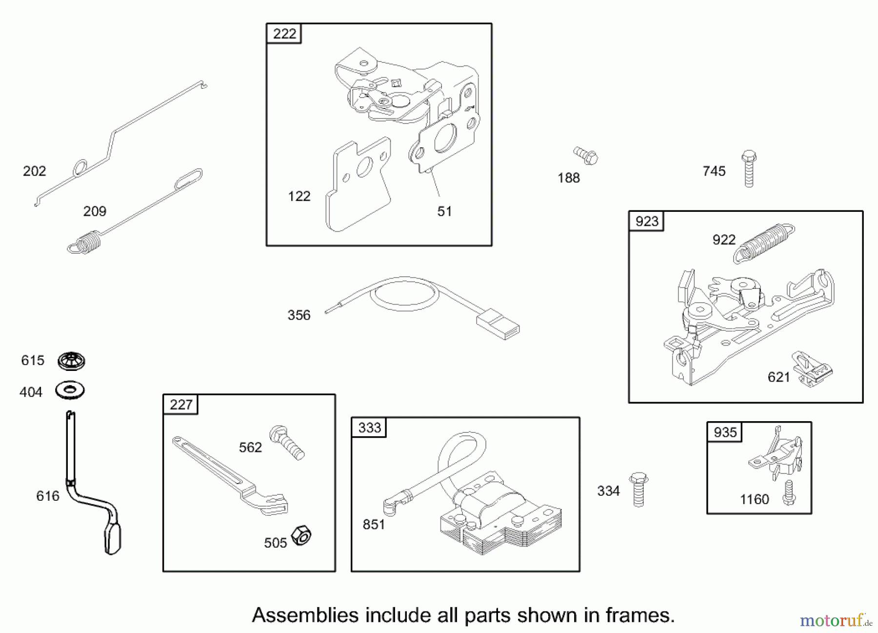  Toro Neu Mowers, Walk-Behind Seite 1 20039 - Toro Super Recycler Mower with Bag, 2004 (240000001-240999999) GOVERNOR ASSEMBLY BRIGGS AND STRATTON MODEL 122607-0118-E1