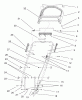 Toro 20040 (SR-21OS) - Super Recycler Mower, SR-21OS, 2001 (210000001-210999999) Ersatzteile HANDLE ASSEMBLY