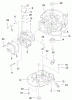 Toro 20044 (SR-21OS) - Super Recycler Mower, SR-21OS, 1999 (99000001-99999999) Ersatzteile CYLINDER & CRANKCASE ASSEMBLY