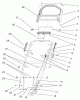 Toro 20046 (SR-21OSK) - Super Recycler Mower, SR-21OSK, 2001 (210000001-210999999) Ersatzteile HANDLE ASSEMBLY
