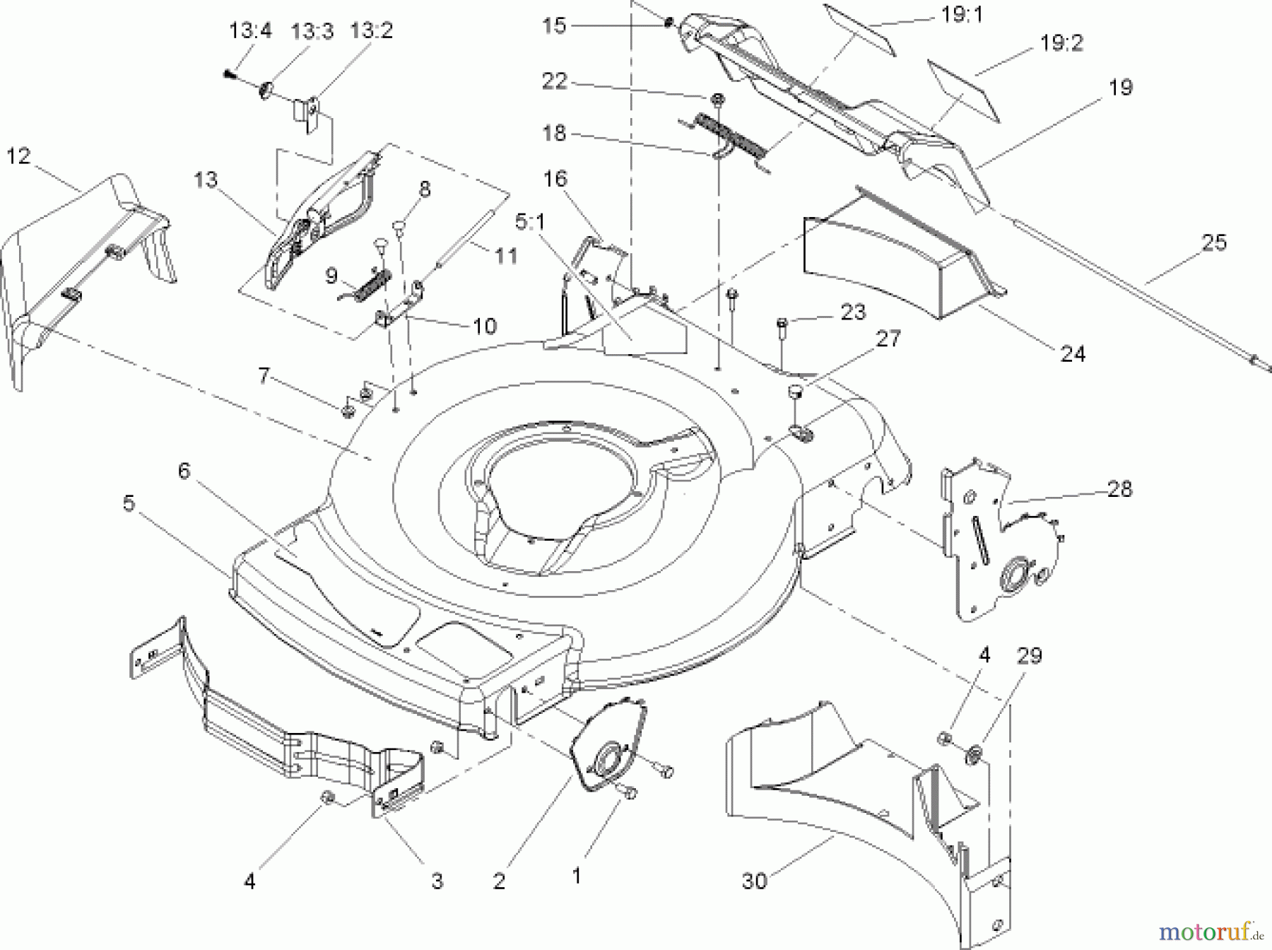  Toro Neu Mowers, Walk-Behind Seite 1 20051 - Toro 22