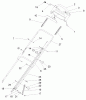 Toro 20054 - Super Recycler Lawn Mower, 2005 (250000001-250999999) Ersatzteile HANDLE ASSEMBLY