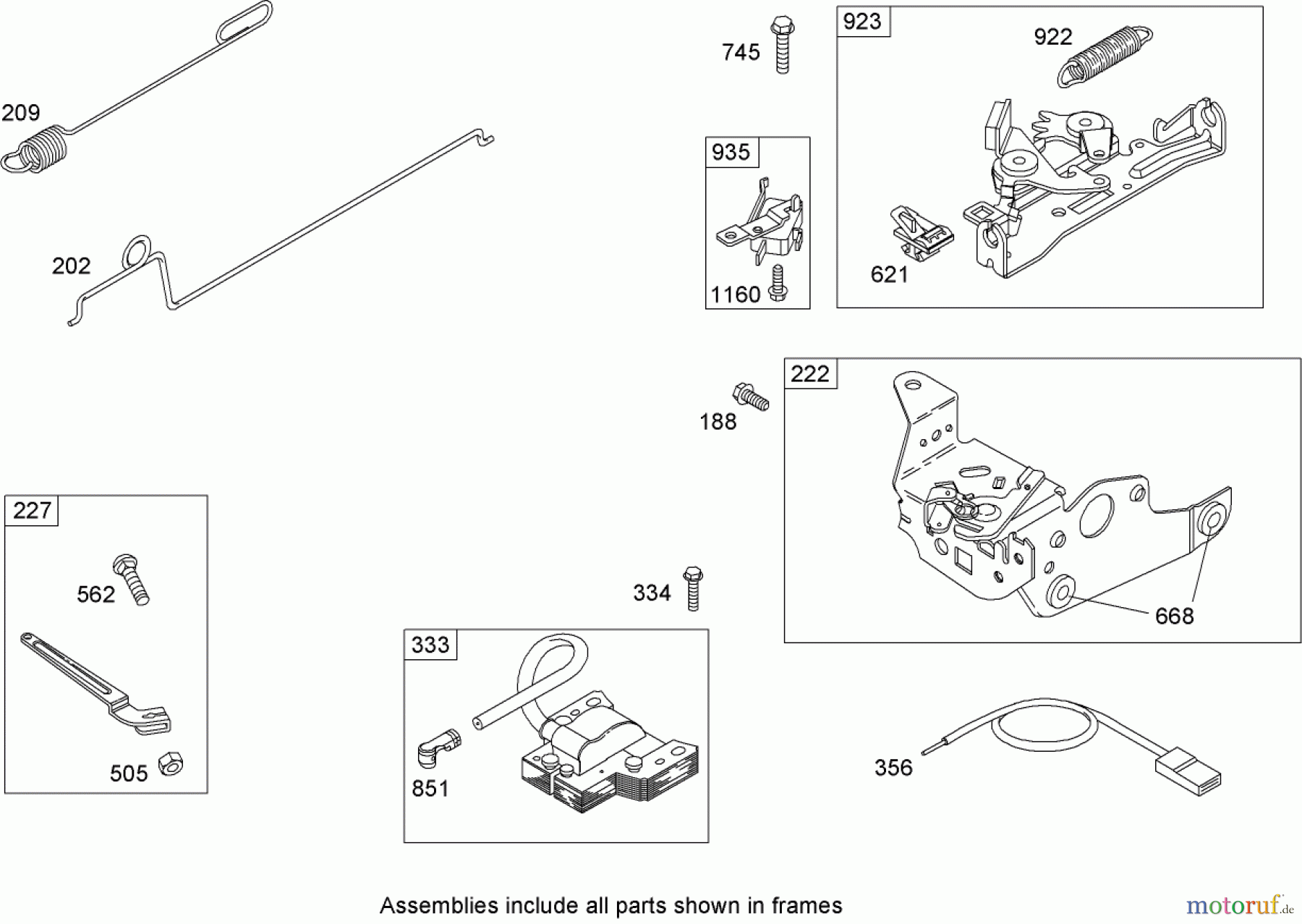 Toro Neu Mowers, Walk-Behind Seite 1 20062 - Toro Super Recycler Lawn Mower, 2007 (270000001-270999999) GOVERNOR ASSEMBLY BRIGGS AND STRATTON 126T07-0204-E1