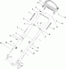 Toro 20074A - 22" Recycler Lawn Mower, 2007 (270000001-270999999) Ersatzteile HANDLE ASSEMBLY