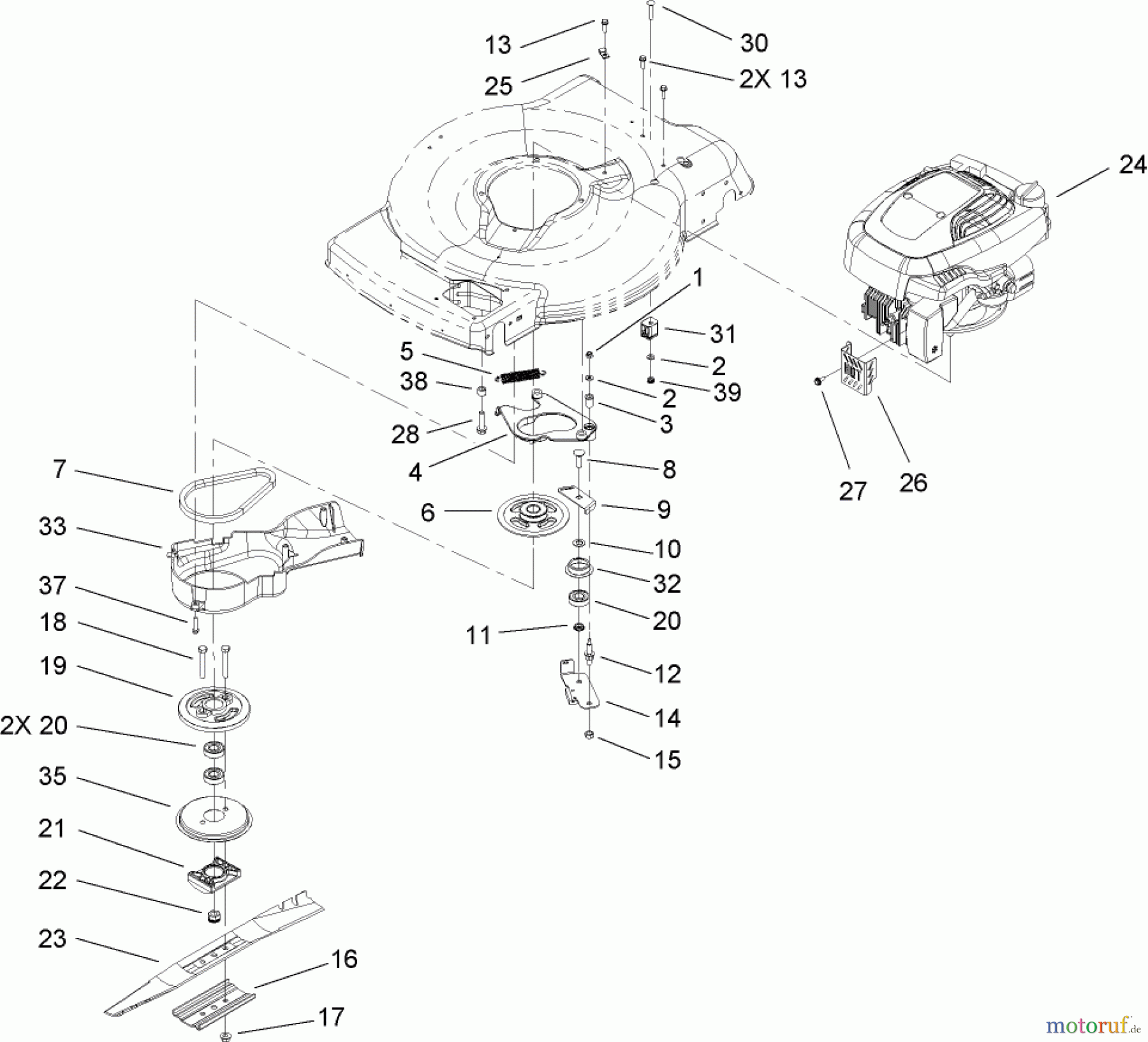  Toro Neu Mowers, Walk-Behind Seite 1 20076 - Toro 22
