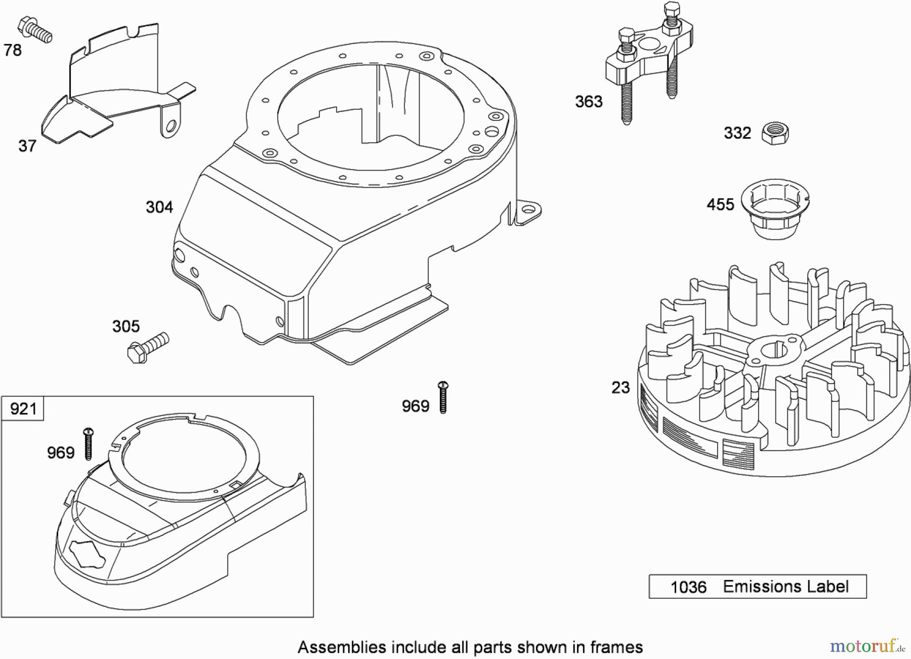 Toro Neu Mowers, Walk-Behind Seite 1 20092C - Toro Super Recycler Lawn Mower, 2008 (280000001-280999999) BLOWER HOUSING ASSEMBLY BRIGGS AND STRATTON 126T02-0236-B1