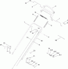 Toro 20092C - Super Recycler Lawn Mower, 2010 (310000001-310999999) Ersatzteile HANDLE AND CONTROL ASSEMBLY