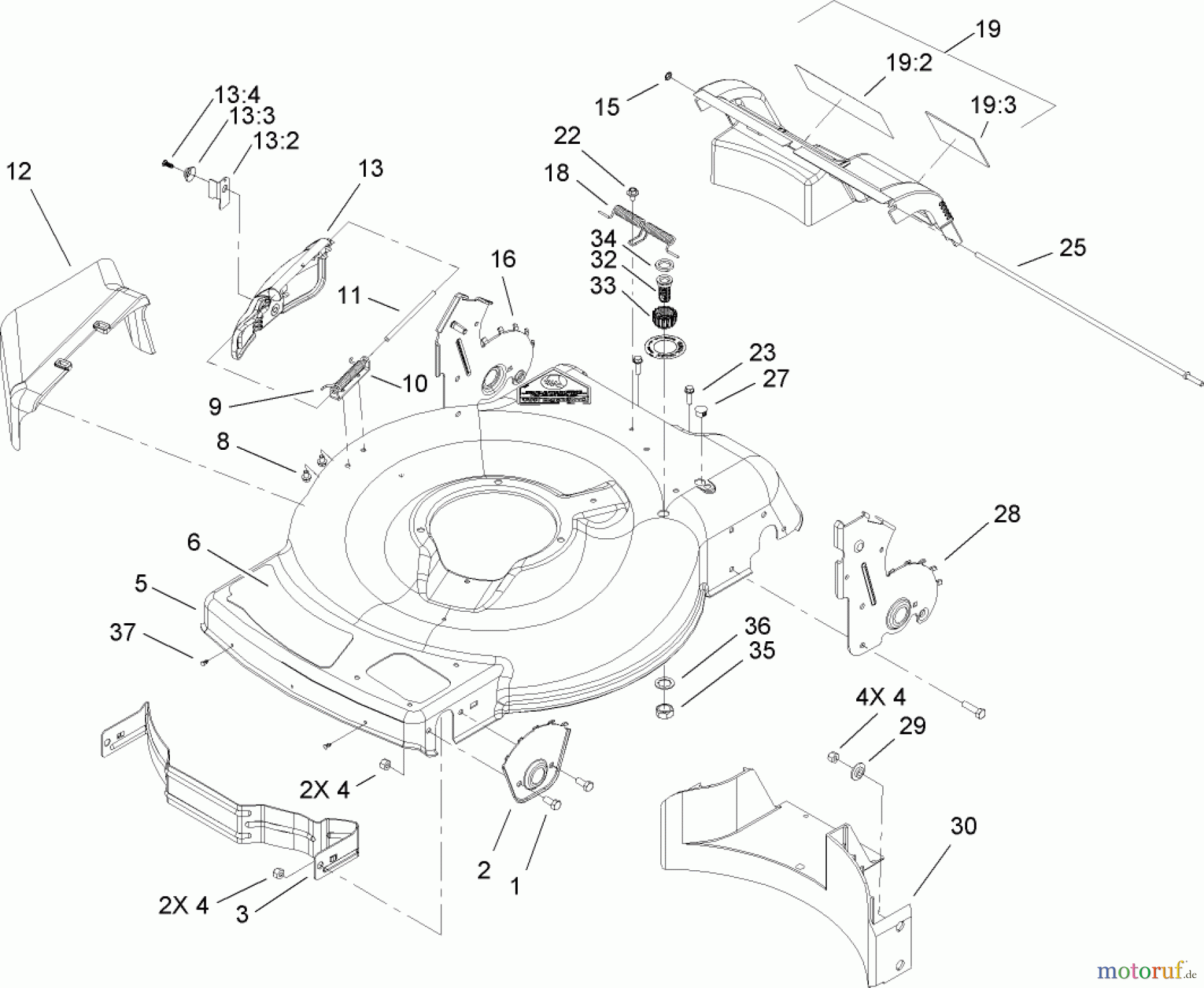  Toro Neu Mowers, Walk-Behind Seite 1 20094 - Toro 22