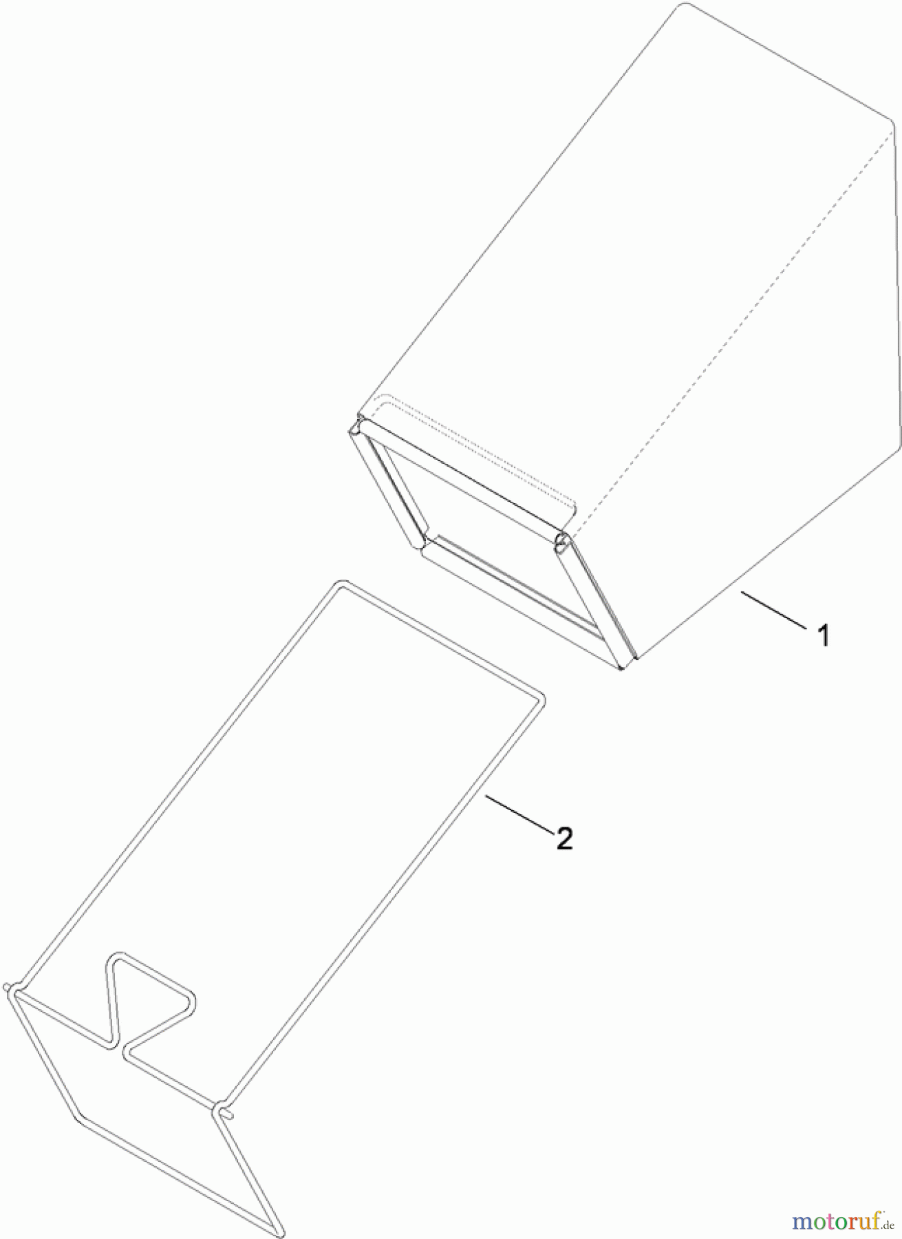  Toro Neu Mowers, Walk-Behind Seite 1 20099 - Toro Super Recycler Lawn Mower, 2011 (311000001-311999999) REAR BAG ASSEMBLY