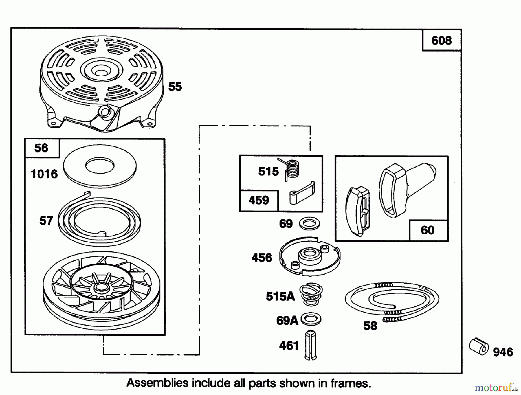 Toro Neu Mowers, Walk-Behind Seite 1 20101 - Toro Lawnmower, 1991 (1000001-1999999) ENGINE BRIGGS & STRATTON MODEL 122702-3188-01 #5